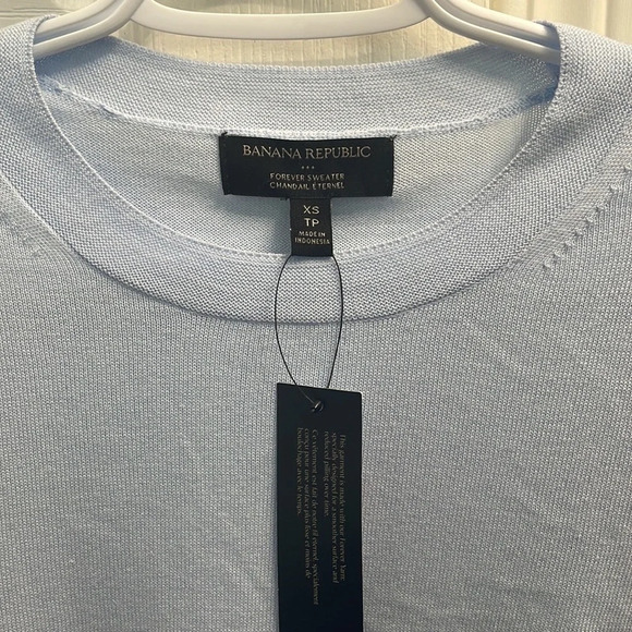 NWT Banana Republic Factory Forever Sweater in light blue size XS - Picture 4 of 6
